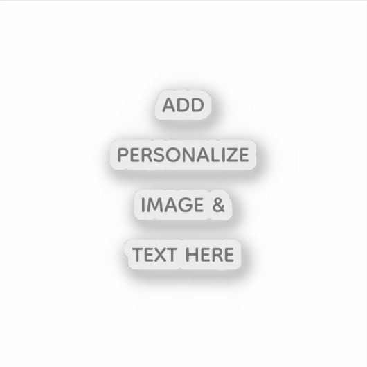 Maak je eigen personalisatie sticker (Voorkant)