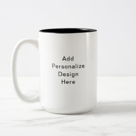 maak je eigen personalisatie tweekleurige koffiemok