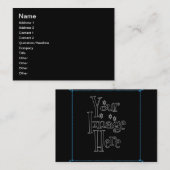 MAAK JE EIGEN - PERSONALISEER DIE VISITEKAARTJE (Voorkant / Achterkant)