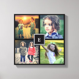 Maak je eigen persoonlijke familiefoto collage canvas afdruk