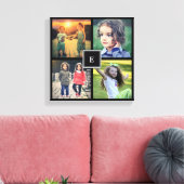 Maak je eigen persoonlijke familiefoto collage canvas afdruk (Insitu (Woonkamer))