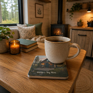 Maak je eigen persoonlijke tiny home foto stenen onderzetter