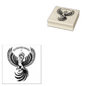 Maak Je Eigen Phoenix Rising Logo Rubberstempel (Gestempeld)