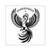 Maak Je Eigen Phoenix Rising Logo Rubberstempel (Afrduk)