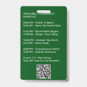 Maak Je Eigen Pickleball Toernooi Badge (Achterkant)