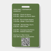 Maak Je Eigen Pickleball Toernooi Badge (Achterkant)