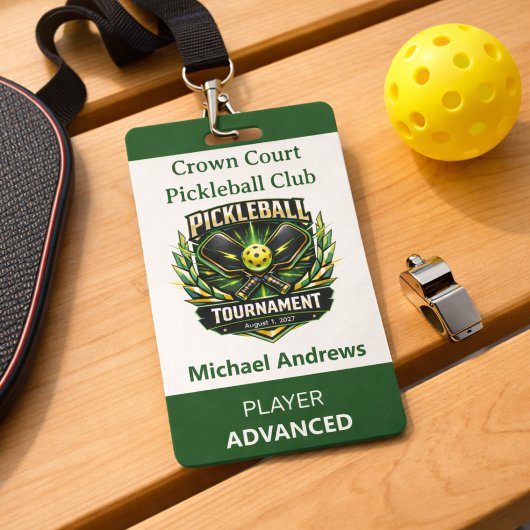 Maak Je Eigen Pickleball Toernooi Badge