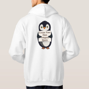 Maak Je Eigen Pinguïn Citaat Hoodie