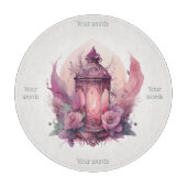 Maak je eigen Pink Lantern & Roses Altaar Snijplank (Voorkant)