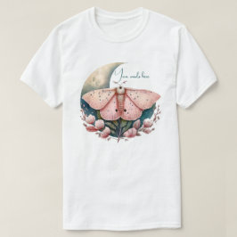Maak je eigen Pink Moon Moth & Bloemen T-shirt