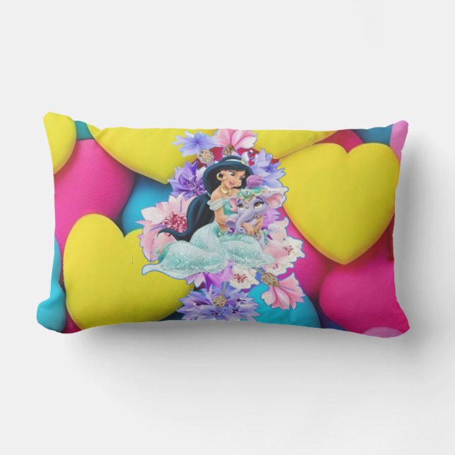 Maak je eigen polyester lendenkussen op Zazzle. Buitenkussen (Voorkant)
