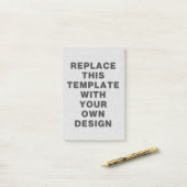 Maak je eigen portret georiënteerd 4 x 6 inch post-it® notes (Op bureau)