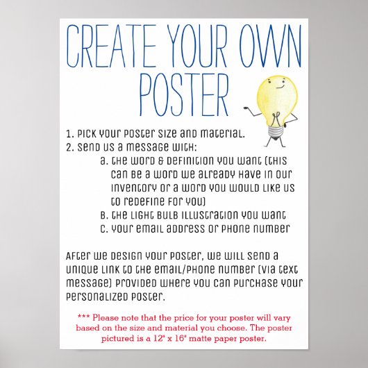 Maak je eigen poster (Voorkant)