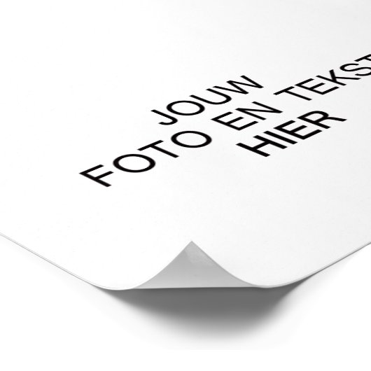 Maak je eigen Poster (Hoek)