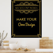 Maak je eigen poster voor je feest (Keuken)