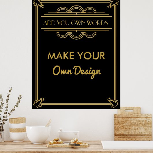 Maak je eigen poster voor je feest (Keuken)
