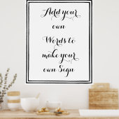 Maak je eigen poster voor je feest (Keuken)