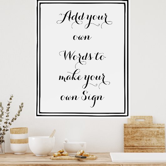 Maak je eigen poster voor je feest (Keuken)
