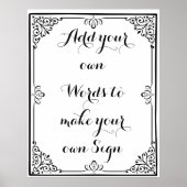 Maak je eigen poster voor je feest (Voorkant)