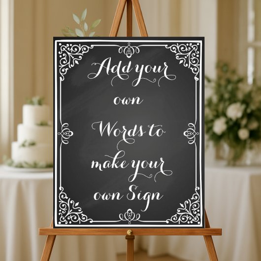 Maak je eigen poster voor je feest of bruiloft