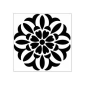 Maak je eigen prachtige hartenmandala rubberstempel (Afrduk)