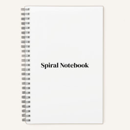 Maak je eigen Premium | 5.5" x 8.5" Spiraal Notitieboek