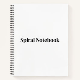 Maak je eigen Premium | 8.5" x 11" Spiraal Notitieboek