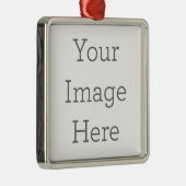 Premium vierkant ornament (Rechts)