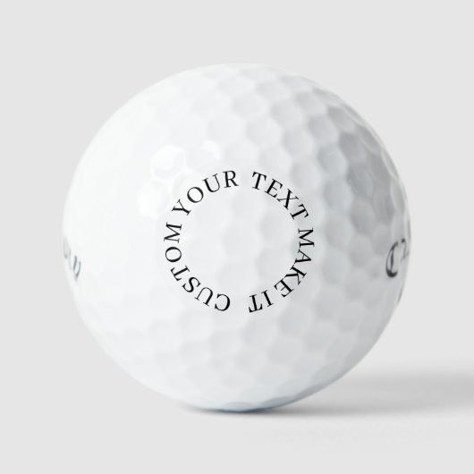 maak je eigen professionele Callaway Supersoft Golfballen (Voorkant)