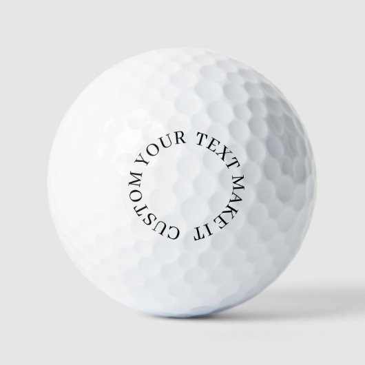 maak je eigen professionele Value Golfbal Golfballen (Voorkant)