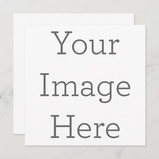 13,3 cm x 13,3 cm Enkele programmakaart (Voorkant / Achterkant)