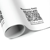 Maak je eigen QR-code | Doorzichtig Cadeaupapier (Rol Hoek)