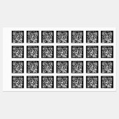 Maak Je Eigen QR-code & Info | Zwart & Wit Labels (Vel)