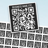 Maak Je Eigen QR-code & Info | Zwart & Wit Labels
