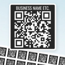 Maak Je Eigen QR-code & Info | Zwart & Wit