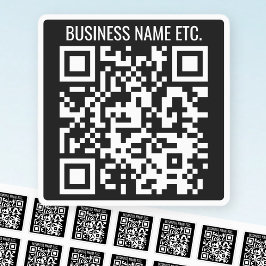 Maak Je Eigen QR-code & Info | Zwart & Wit Labels