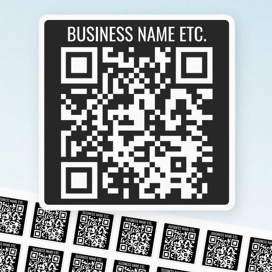 Maak Je Eigen QR-code & Info | Zwart & Wit Labels