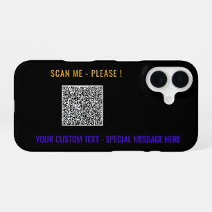 Maak Je Eigen QR Code iPhone Hoesje Voorbeeld iPhone 16 Hoesje