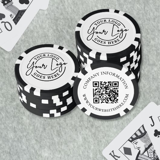 Maak je eigen QR-code logo Poker Chips