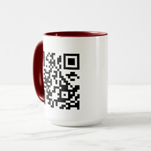 Maak je eigen QR-code Mok (Voorkant links)
