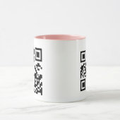 Maak je eigen QR-code Roze Mok (Midden)