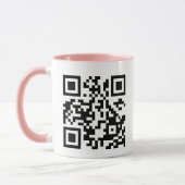 Maak je eigen QR-code Roze Mok (Links)