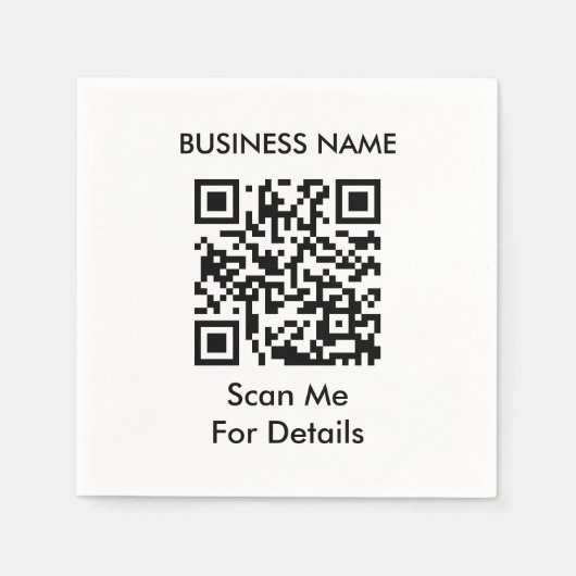 Maak Je Eigen QR Code Servet (Voorkant)