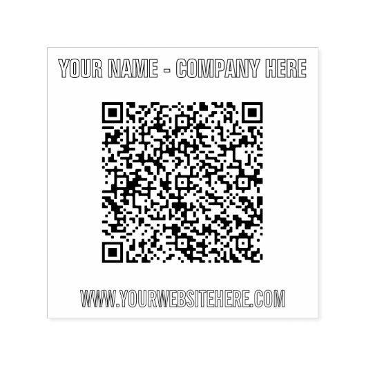 Maak Je Eigen QR Code Stempel Sjabloon Aangepaste (Design)