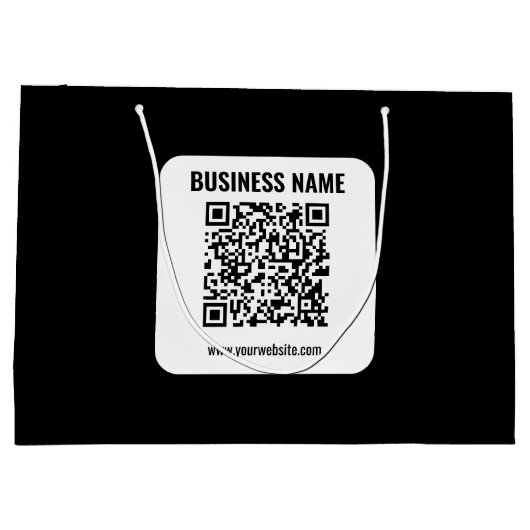 Maak Je Eigen QR Code | Transparant Groot Cadeauzakje (Achterkant)