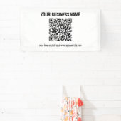 Maak Je Eigen QR Code | Transparant Spandoek (Insitu)