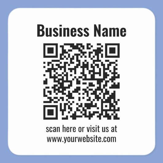 Maak je eigen QR-code | Transparant Vierkante Sticker