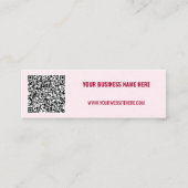 Maak Je Eigen QR Code Zakelijke Kaart Voorbeeld Mini Visitekaartje (Voorkant)