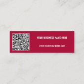 Maak Je Eigen QR Code Zakelijke Kaart Voorbeeld Mini Visitekaartje (Achterkant)