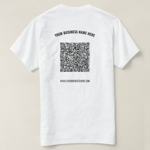 Maak Je Eigen QR Code Zakelijke T-Shirt Sjabloon